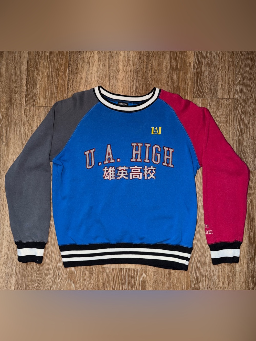 My Hero Academia Shoto Todoroki Colorblock Crewneck Sweatshirt